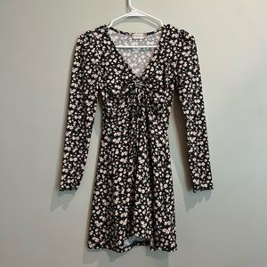 Altar’d State Black Floral Mini Dress